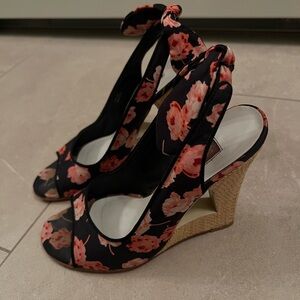 Floral Wedge Sandals